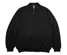 画像1: Used Brooks Brothers High Gauge Knit Polo Black (1)