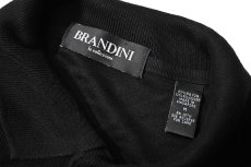画像4: Used Brandini Rayon High Gauge Knit Polo Black (4)