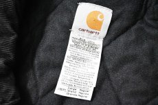 画像6: 07' Used Carhartt Quilted Flannel Lined Duck Bomber Jacket Petrol (6)