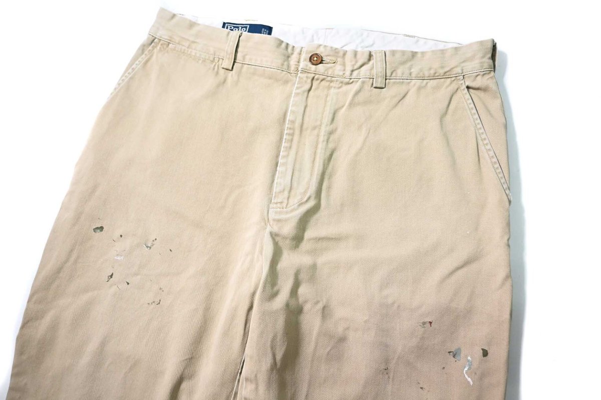 画像2: 90-00s Used Polo Ralph Lauren Prospect Pants Khaki ラルフローレン (2)