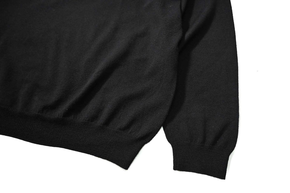 画像3: Used Brooks Brothers High Gauge Knit Polo Black (3)