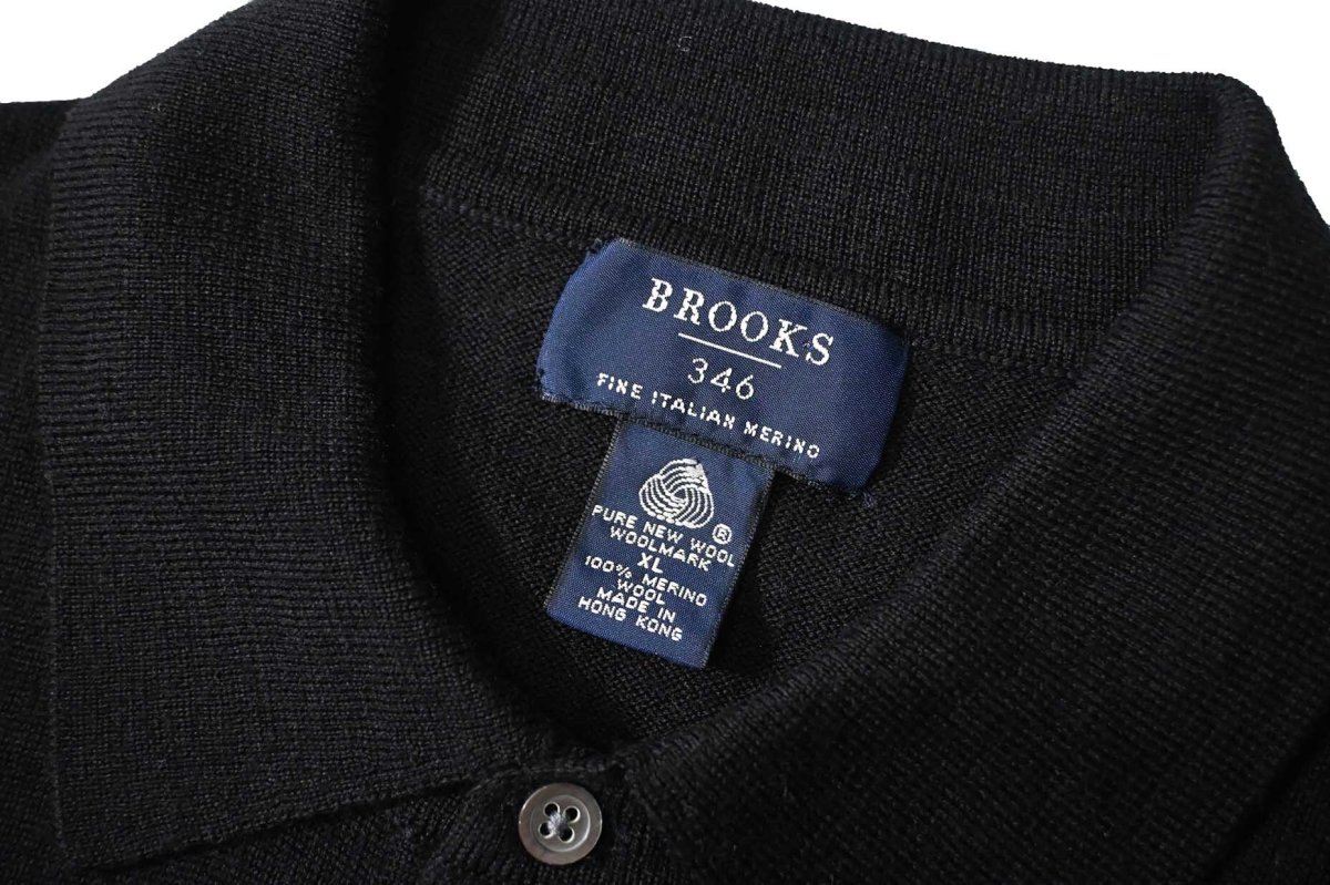 画像4: Used Brooks Brothers High Gauge Knit Polo Black (4)