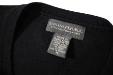 画像4: Used Banana Republic Wool High Gauge Crew Neck Knit Sweater Black (4)