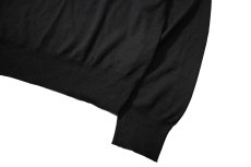 画像3: Used Brooks Brothers Wool High Gauge V-Neck Knit Sweater Black (3)
