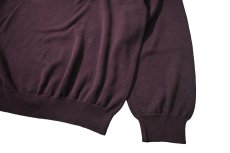 画像3: Used Croft&Barrow Cotton High Gauge Knit Polo Maroon (3)