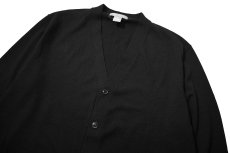 画像2: Used Daniel Cremieux High Gauge Knit Cardigan Black (2)