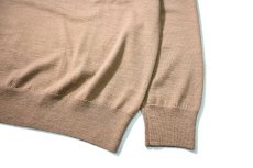 画像3: Used Brooks Brothers Wool High Gauge V-Neck Knit Sweater Camel (3)
