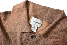 画像4: Used Linea Uomo Rayon High Gauge Knit Polo Camel (4)