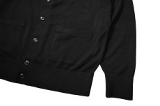 画像3: Used Daniel Cremieux High Gauge Knit Cardigan Black (3)