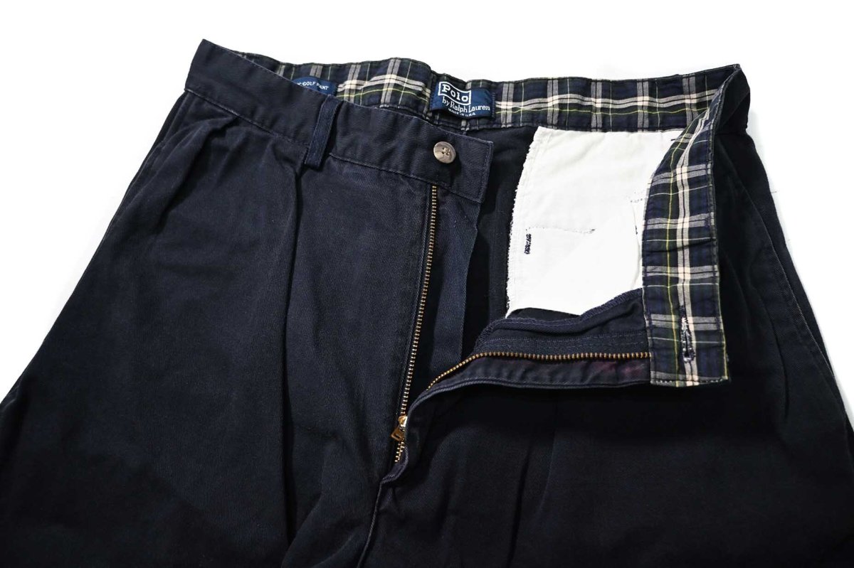 画像5: 90-00s Used Polo Ralph Lauren The Classic Golf Pants Navy made in USA ラルフローレン (5)