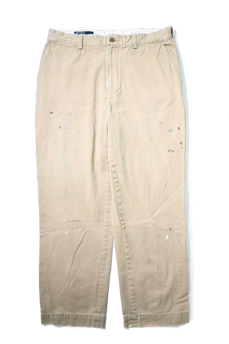 画像1: 90-00s Used Polo Ralph Lauren Prospect Pants Khaki ラルフローレン (1)