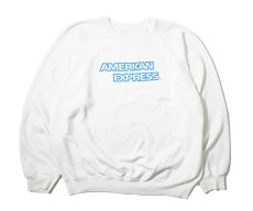 画像1: 80s Used American Express Raglan Sleeve Print Sweat Shirt made in USA (1)