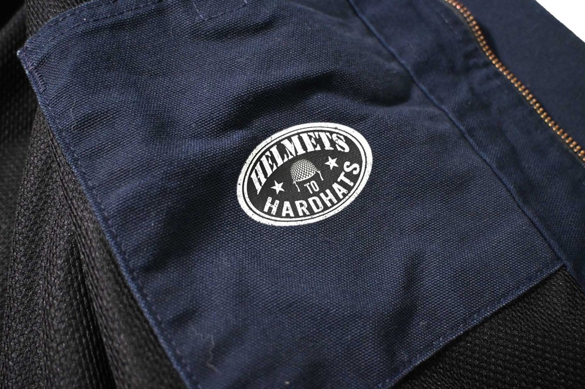 画像7: 17' Used Carhartt Duck Thermal Lined Active Jacket Dark Navy made in USA (7)