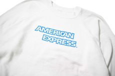 画像2: 80s Used American Express Raglan Sleeve Print Sweat Shirt made in USA (2)