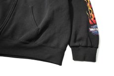 画像3: 00s Used Harley-Davidson Print Zip Sweat Hoodie (3)