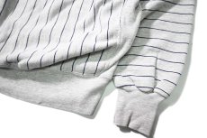 画像3: 90s Used Air Force Academy Stripe Print Sweat Shirt made in USA (3)