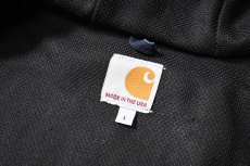 画像6: 17' Used Carhartt Duck Thermal Lined Active Jacket Dark Navy made in USA (6)