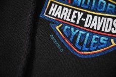画像4: 00s Used Harley-Davidson Print Zip Sweat Hoodie (4)