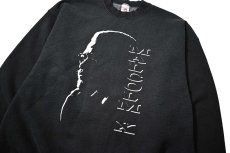 画像2: 90s Used Malcolm X Print Sweat Shirt made in USA (2)