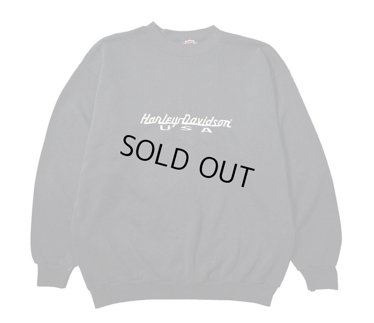画像1: 90-00s Used Harley-Davidson Embroidered Sweat Shirt made in USA (1)