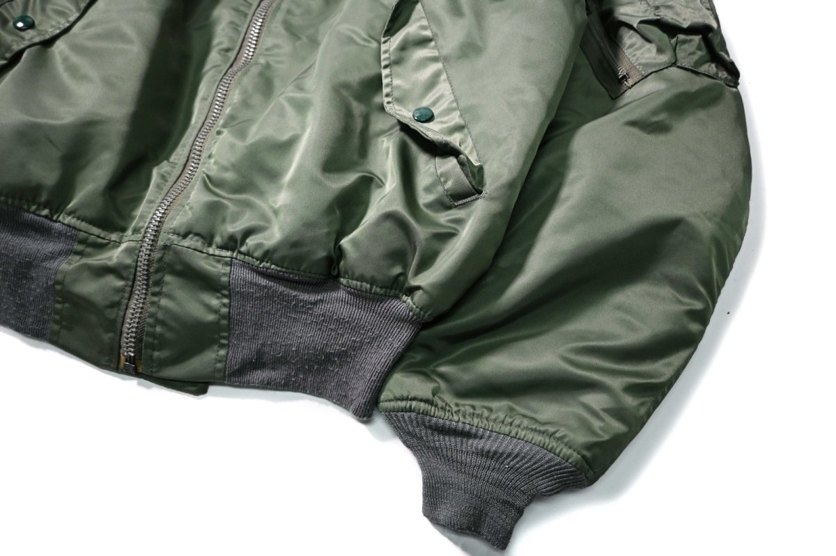画像3: Used GREENBRIER MA-1 Flight Jacket Olive made in USA (3)
