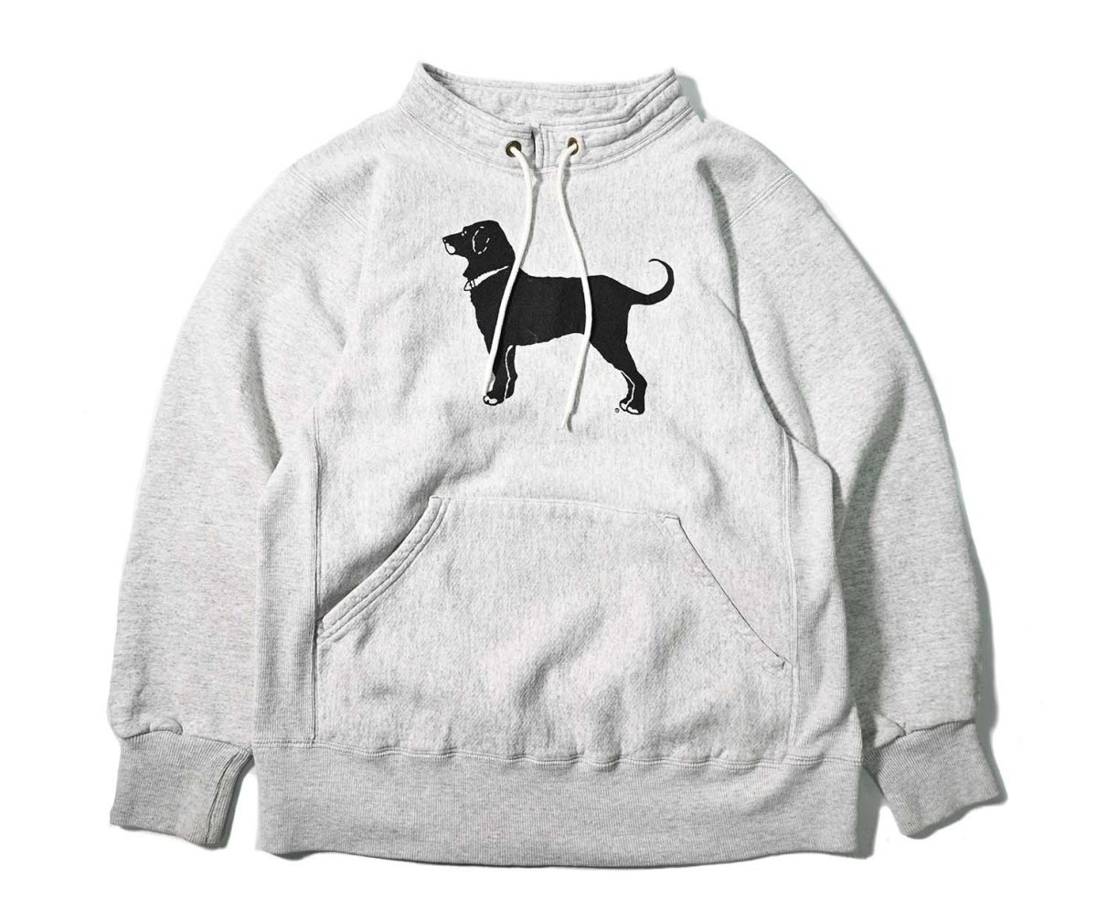 画像1: Used The Black Dog Louie Collar Sweat Shirt made in USA (1)