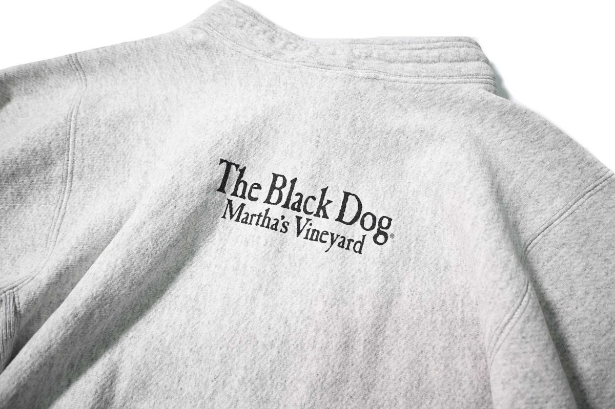 画像5: Used The Black Dog Louie Collar Sweat Shirt made in USA (5)