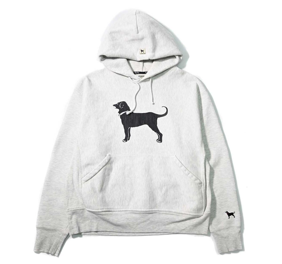 画像1: Used The Black Dog Sweat Hoodie Ash (1)