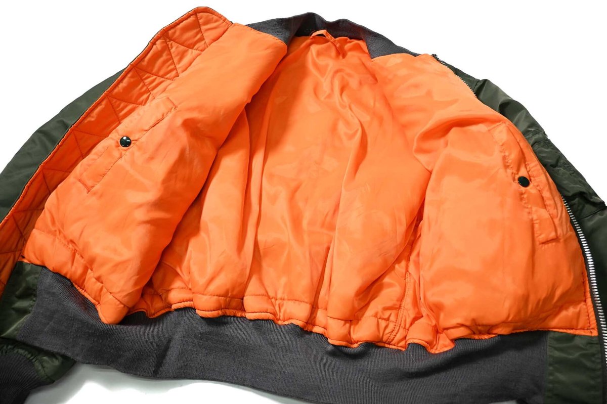 画像5: Used GREENBRIER MA-1 Flight Jacket Olive made in USA (5)