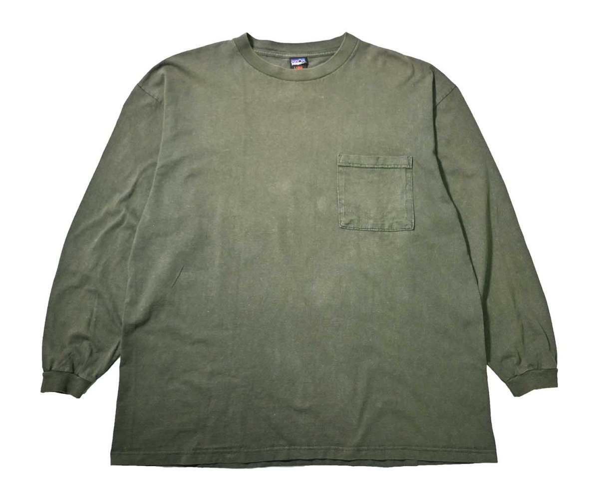 画像1: 90s Used patagonia L/S Pocket Tee made in USA (1)