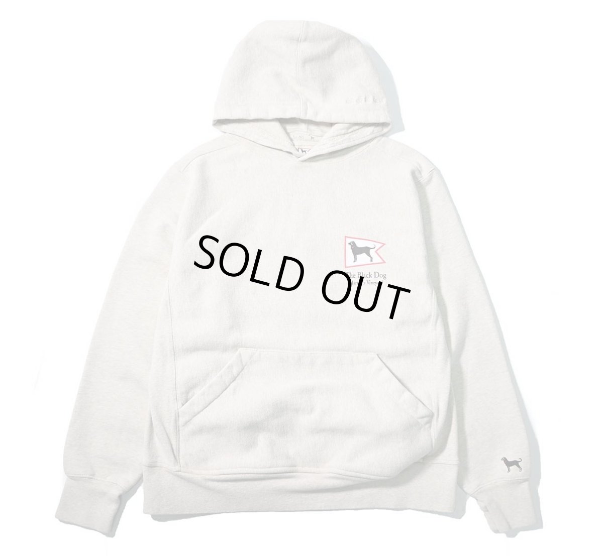 画像1: Used The Black Dog Sweat Hoodie Oatmeal (1)