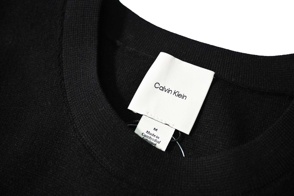 画像4: Calvin Klein Tech Knit Crew Neck Sweater Black カルバンクライン (4)