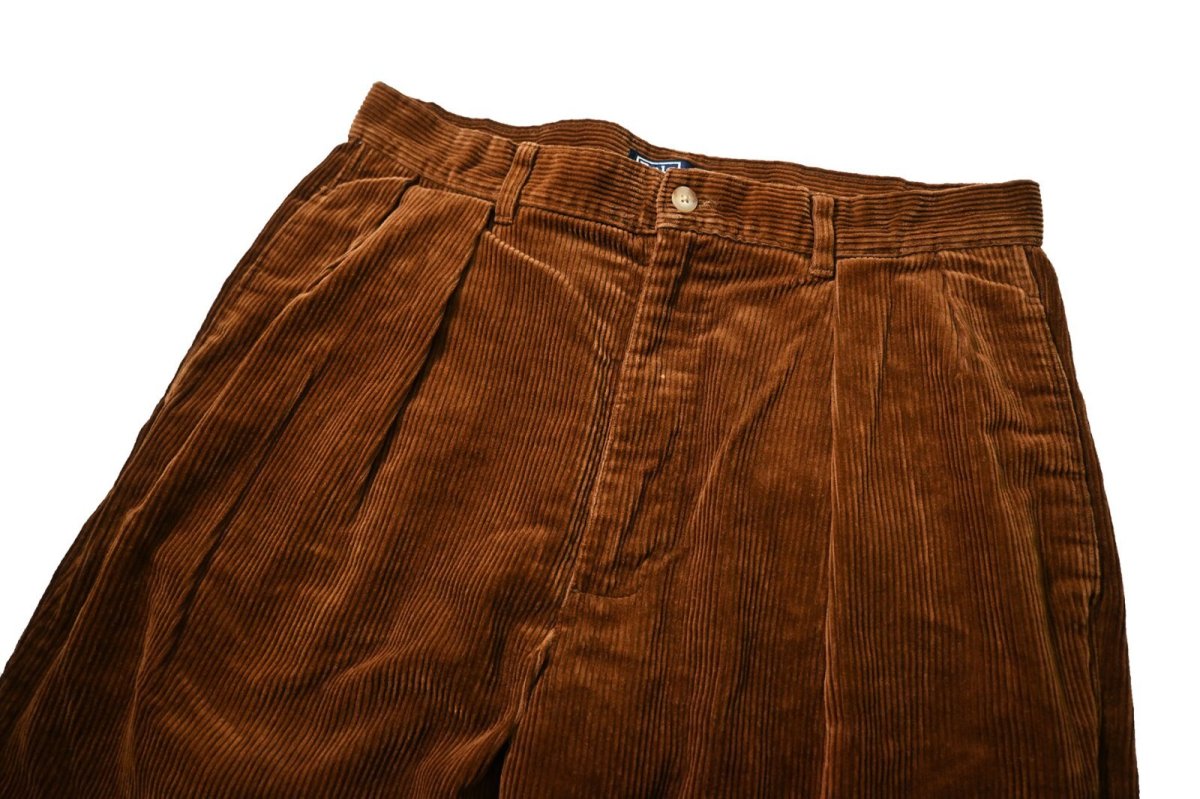 画像2: 90-00s Used Polo Ralph Lauren Corduroy Pants Brown made in USA ラルフローレン (2)