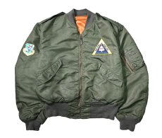 画像1: 60s Used Us Air Force  L2-B Flight Jacket Olive (1)