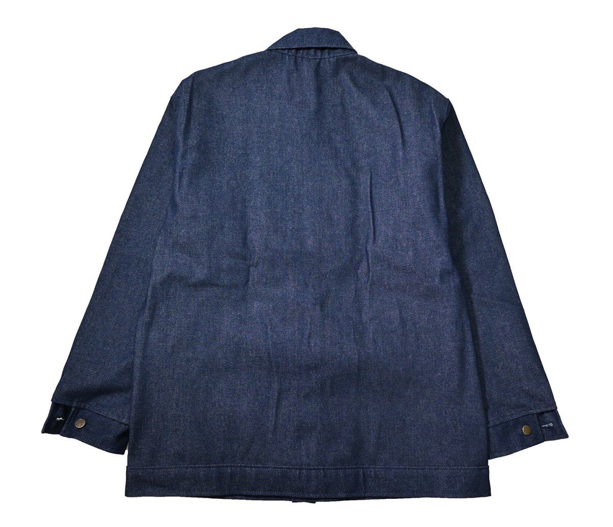 画像2: Prison Blues Denim Yard Coat Rigid Blue プリズンブルース (2)