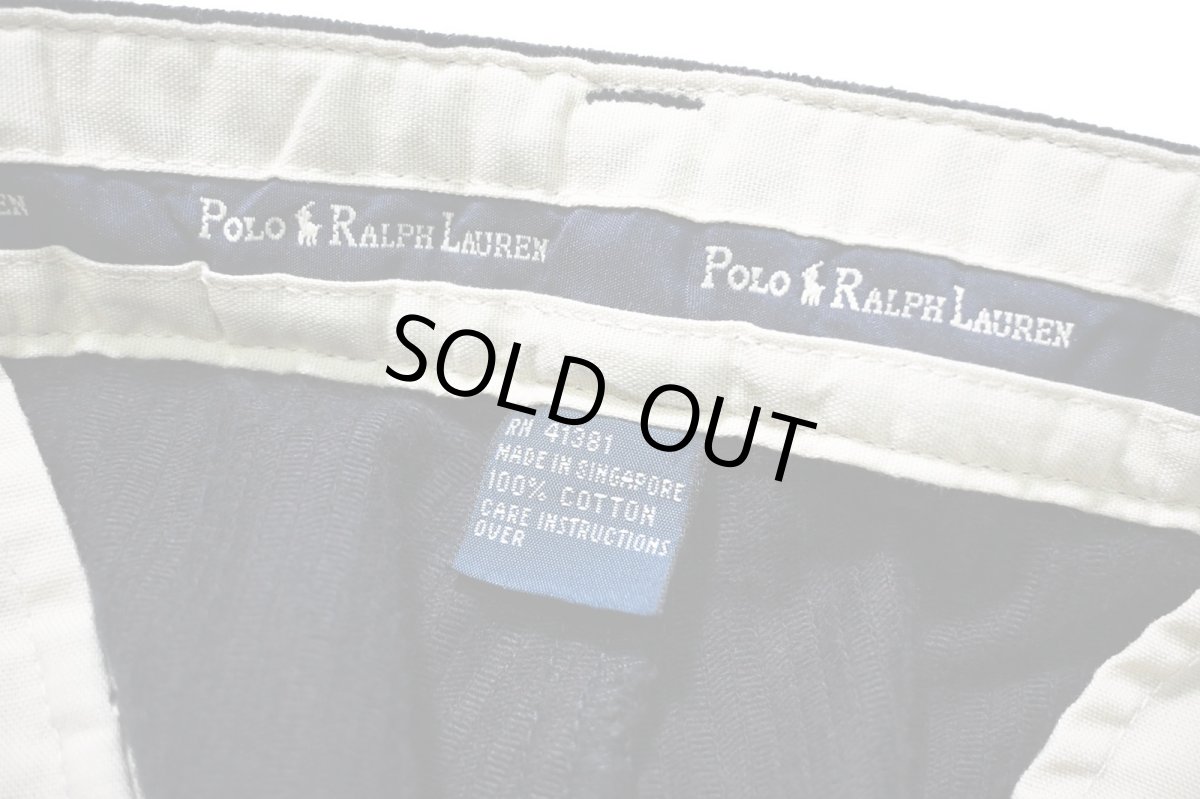 画像7: 90-00s Deadstock Polo Ralph Lauren Corduroy Andrew Pants Dark Navy ラルフローレン (7)