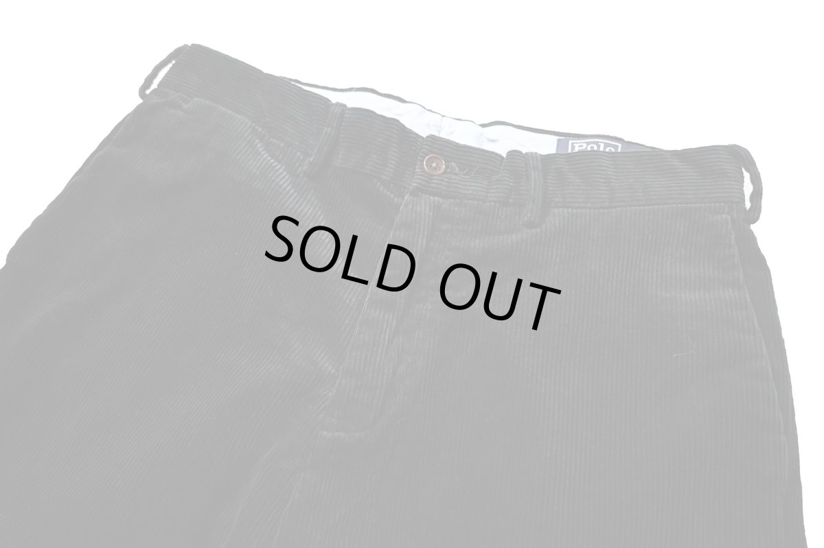 画像2: 00s Used Polo Ralph Lauren Corduroy Pants Classic Fit Black ラルフローレン (2)