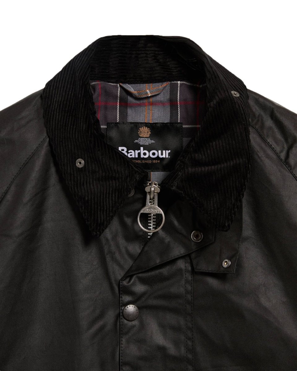 画像3: Barbour Transport Waxed Jacket Black バブアー (3)