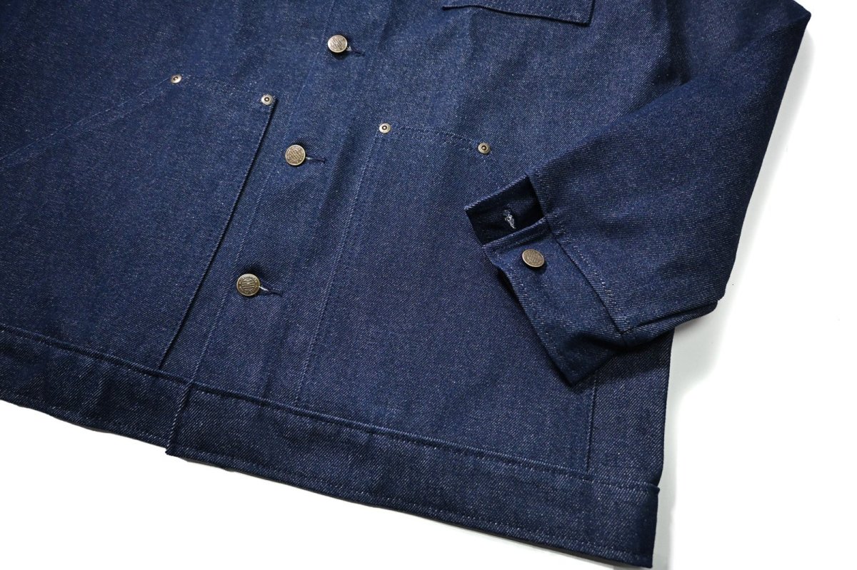 画像4: Prison Blues Denim Yard Coat Rigid Blue プリズンブルース (4)
