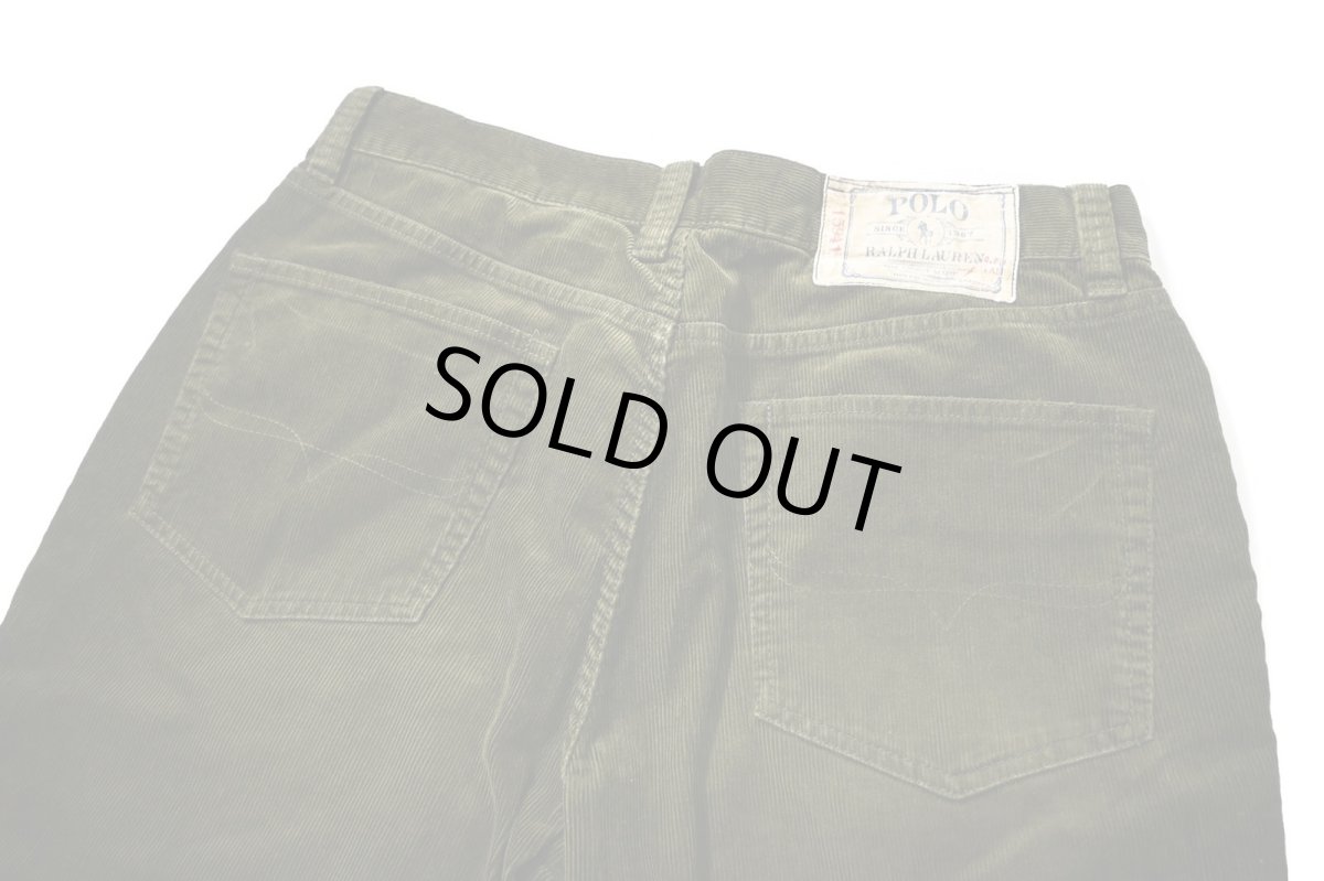 画像4: 90-00s Used Polo Ralph Lauren Corduroy Pants Boot Cut Olive ラルフローレン (4)