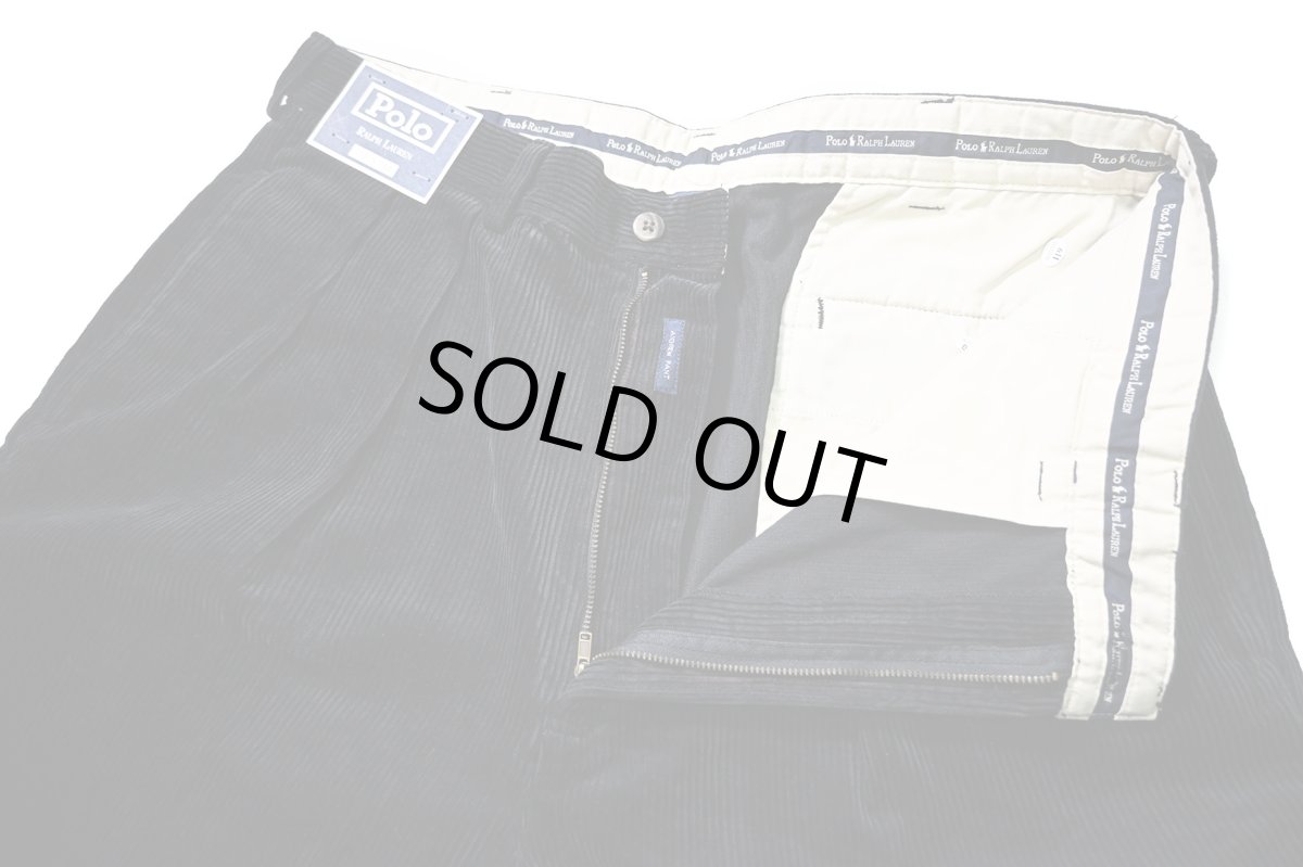 画像5: 90-00s Deadstock Polo Ralph Lauren Corduroy Andrew Pants Dark Navy ラルフローレン (5)