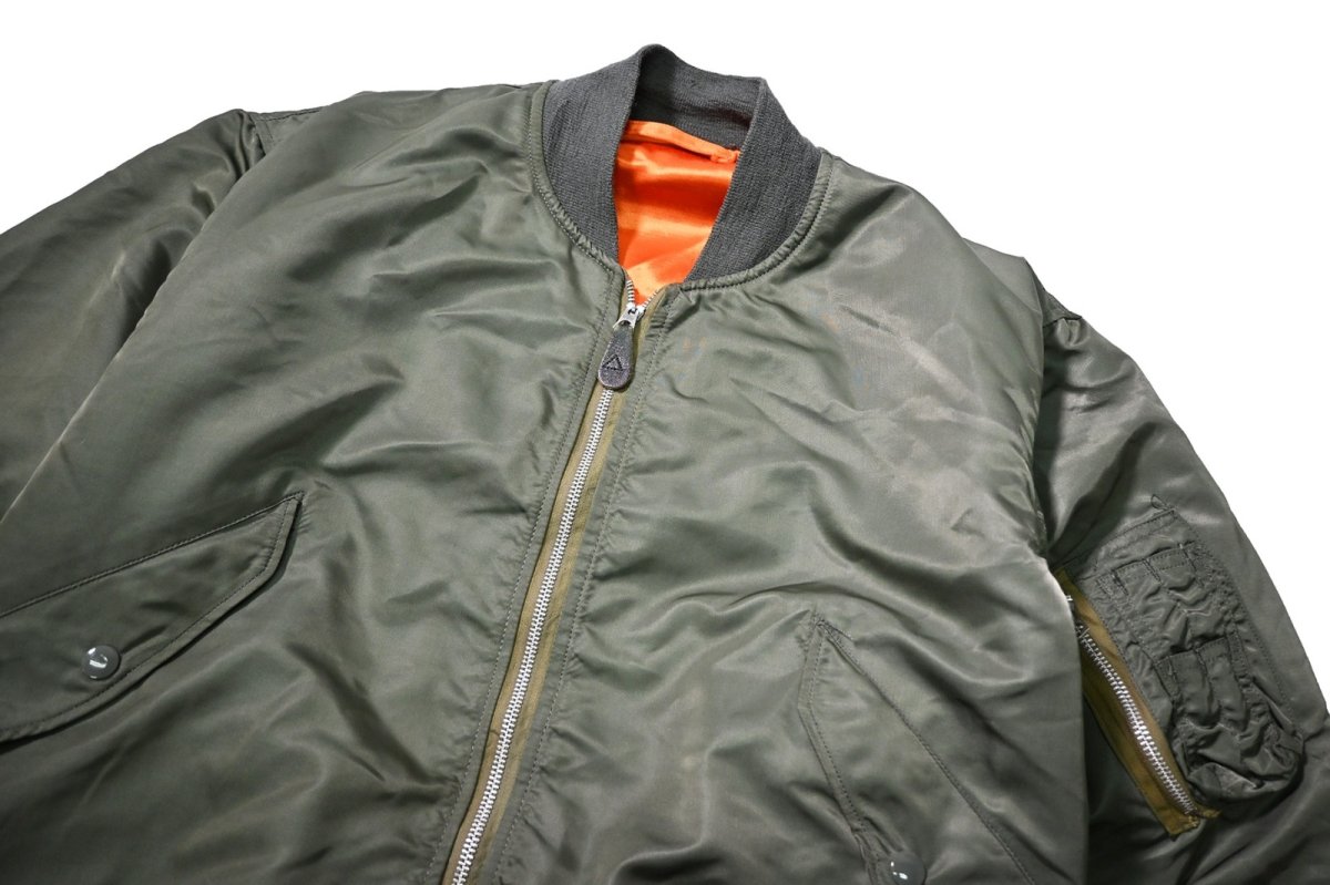 画像3: 70s Used Us Air Force Alpha Industries L2-B Flight Jacket Olive (3)