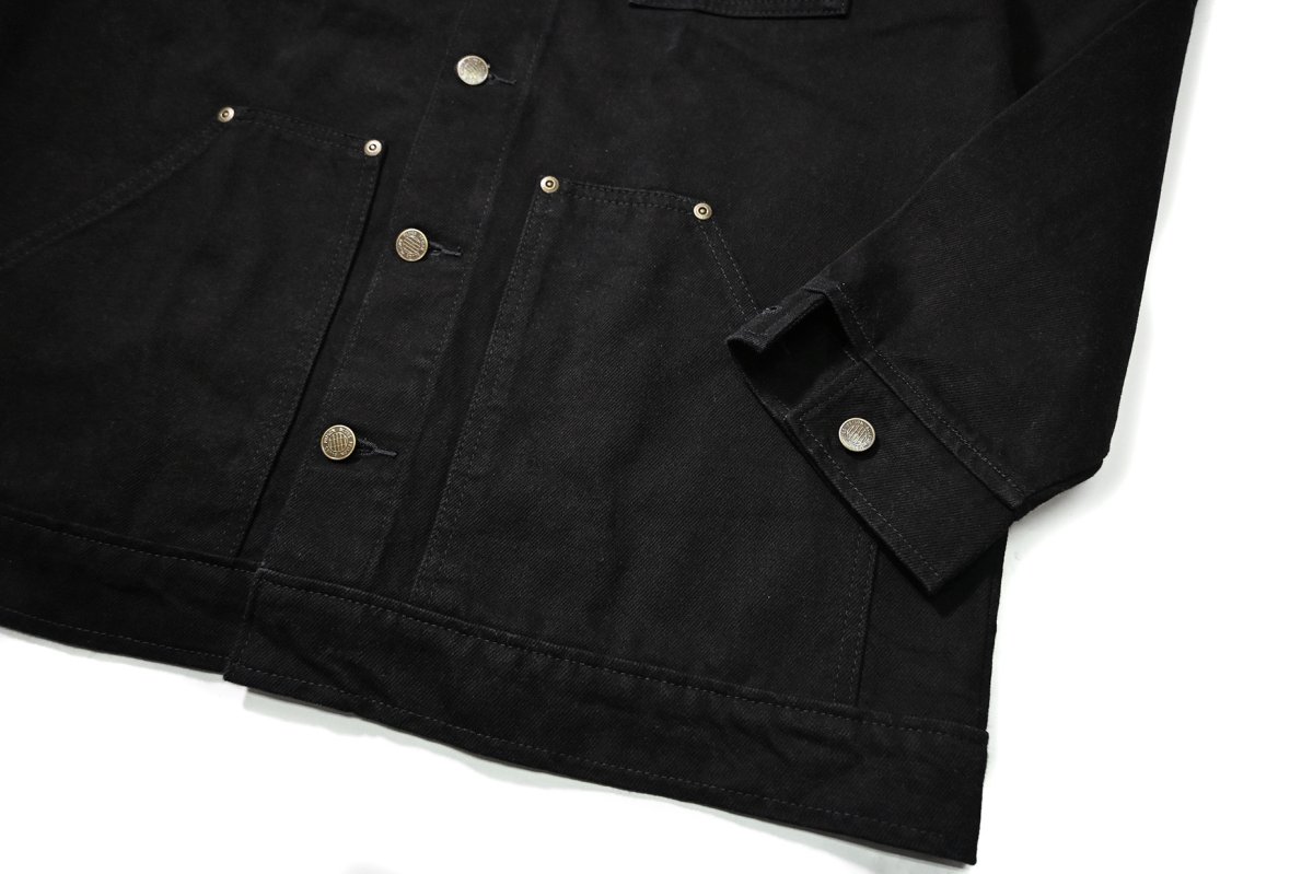 画像4: Prison Blues Denim Yard Coat Rinsed Black プリズンブルース (4)