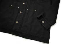 画像4: Prison Blues Denim Yard Coat Rinsed Black プリズンブルース (4)