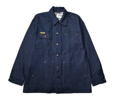 画像1: Prison Blues Denim Yard Coat Rigid Blue プリズンブルース (1)