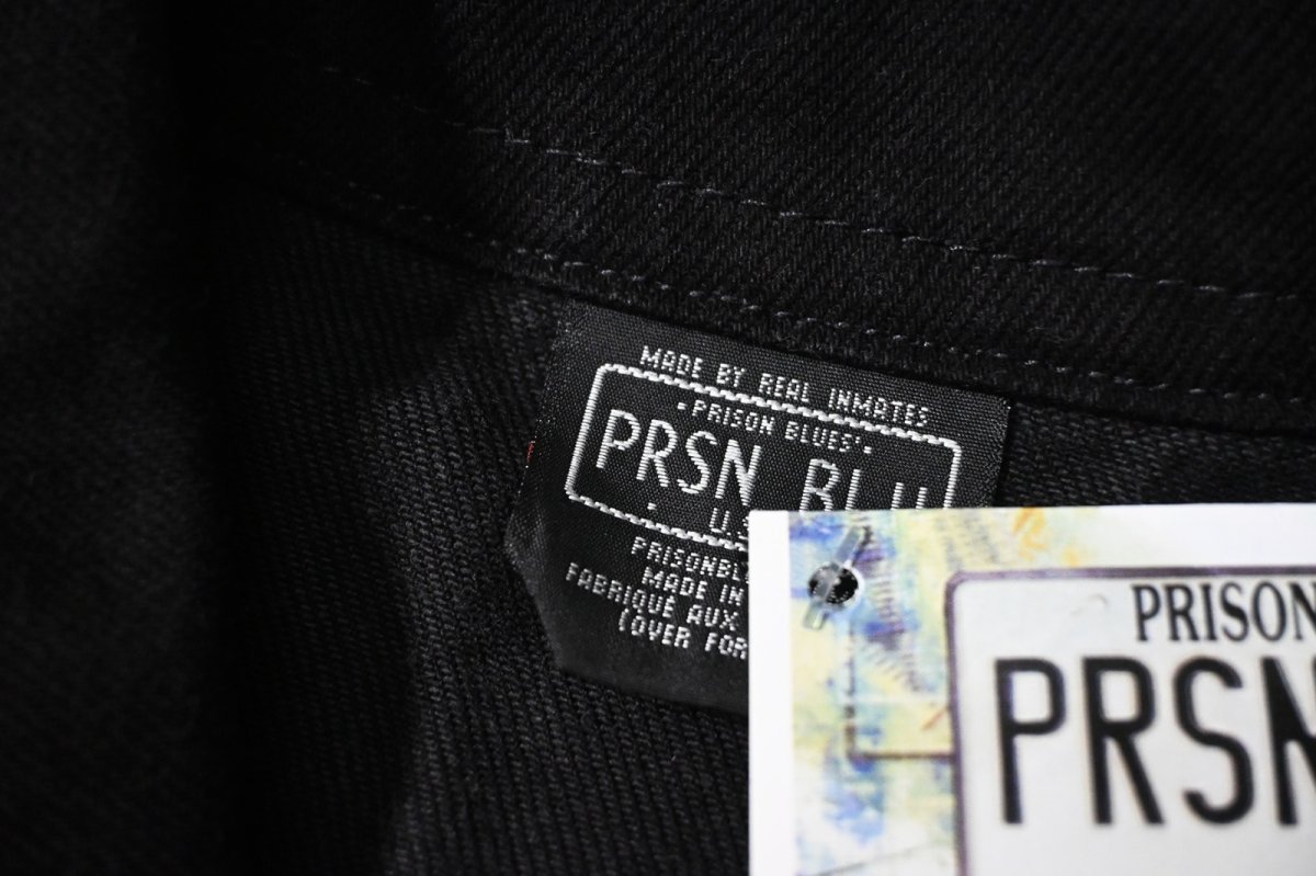 画像5: Prison Blues Denim Yard Coat Rinsed Black プリズンブルース (5)