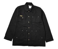 画像1: Prison Blues Denim Yard Coat Rinsed Black プリズンブルース (1)