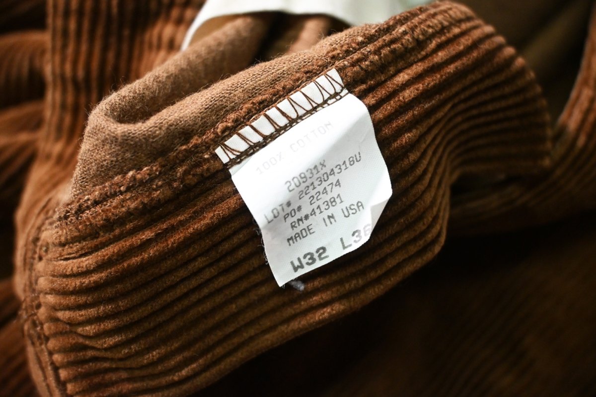 画像7: 90-00s Used Polo Ralph Lauren Corduroy Pants Brown made in USA ラルフローレン (7)