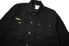 画像3: Prison Blues Denim Yard Coat Rinsed Black プリズンブルース (3)