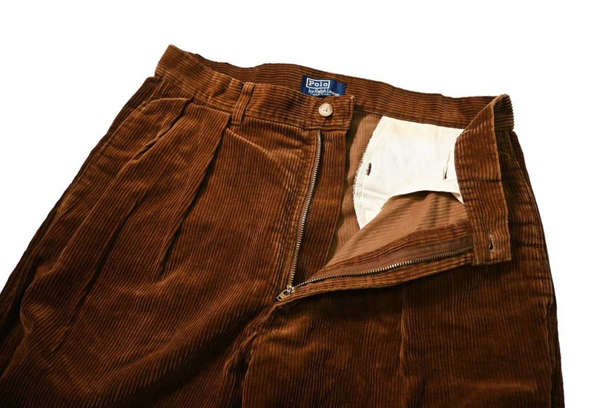 画像5: 90-00s Used Polo Ralph Lauren Corduroy Pants Brown made in USA ラルフローレン (5)